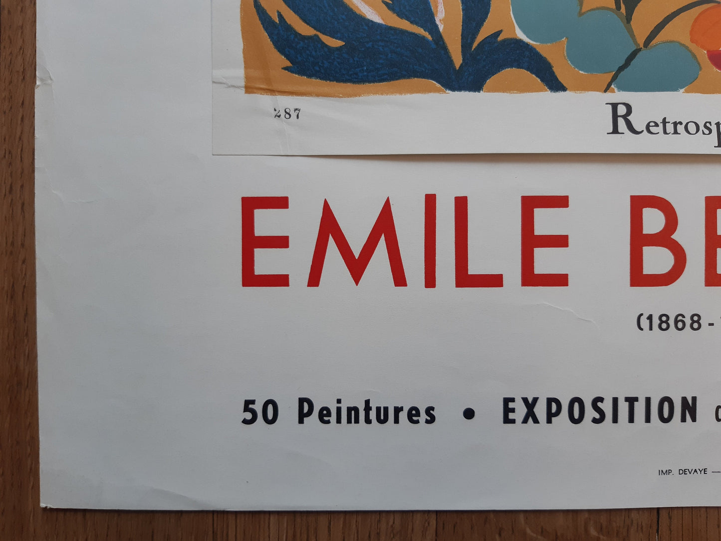 Emile Bernard original art poster - 20.1"×26.4" (51×67cm)