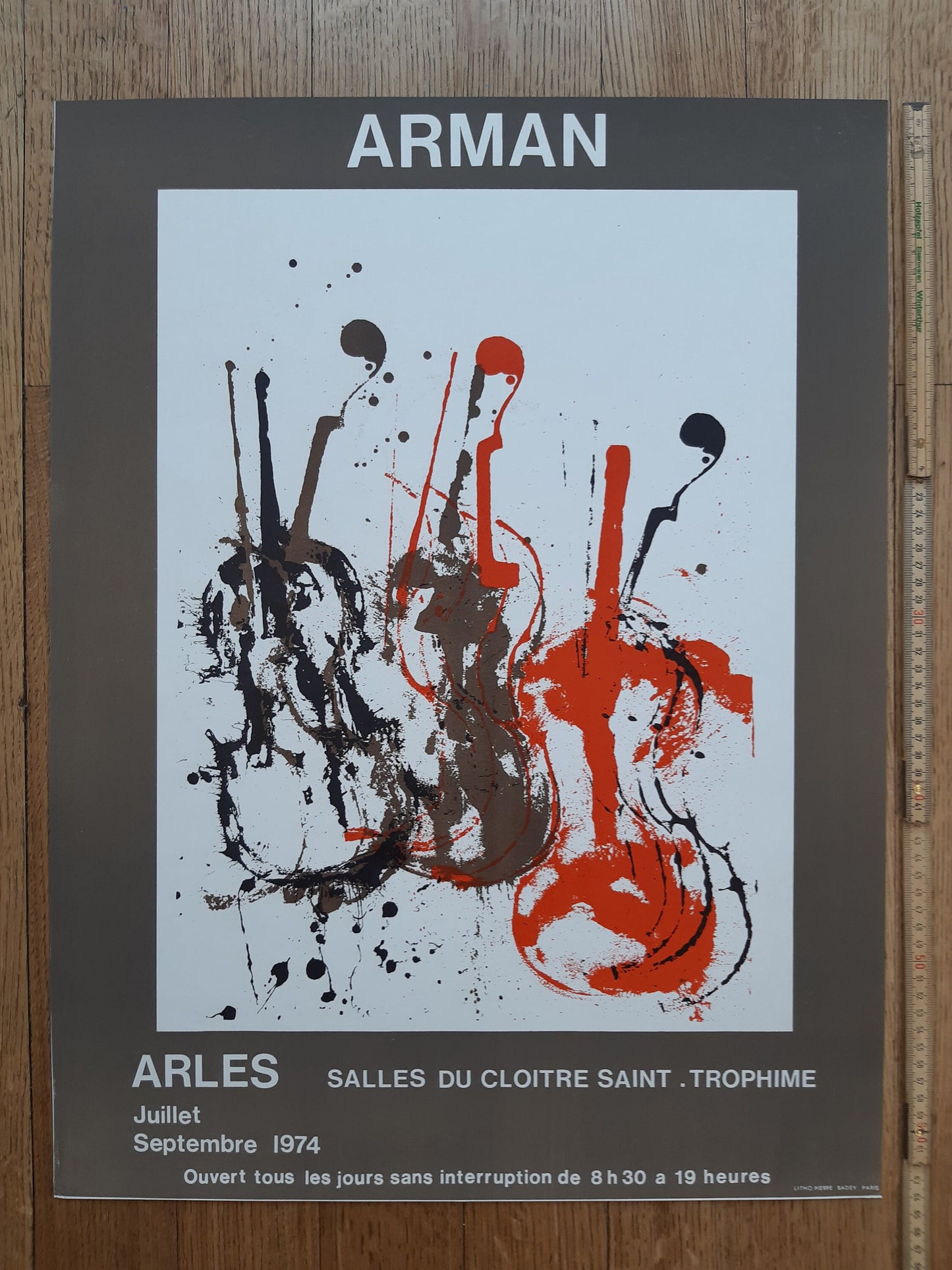 Arman original art poster - 19.4"×25.4" (49.2×64.5cm)