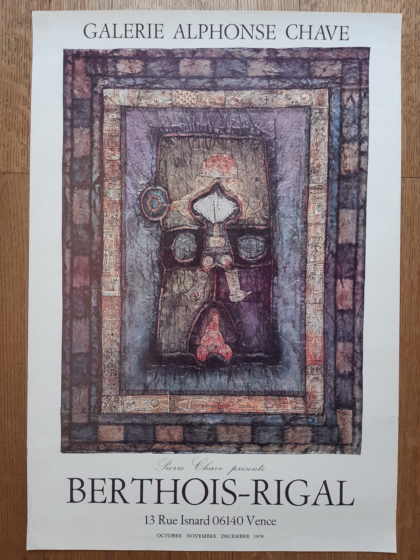 Berthois Rigal original art poster - 19.7"×28.7" (50×73cm)