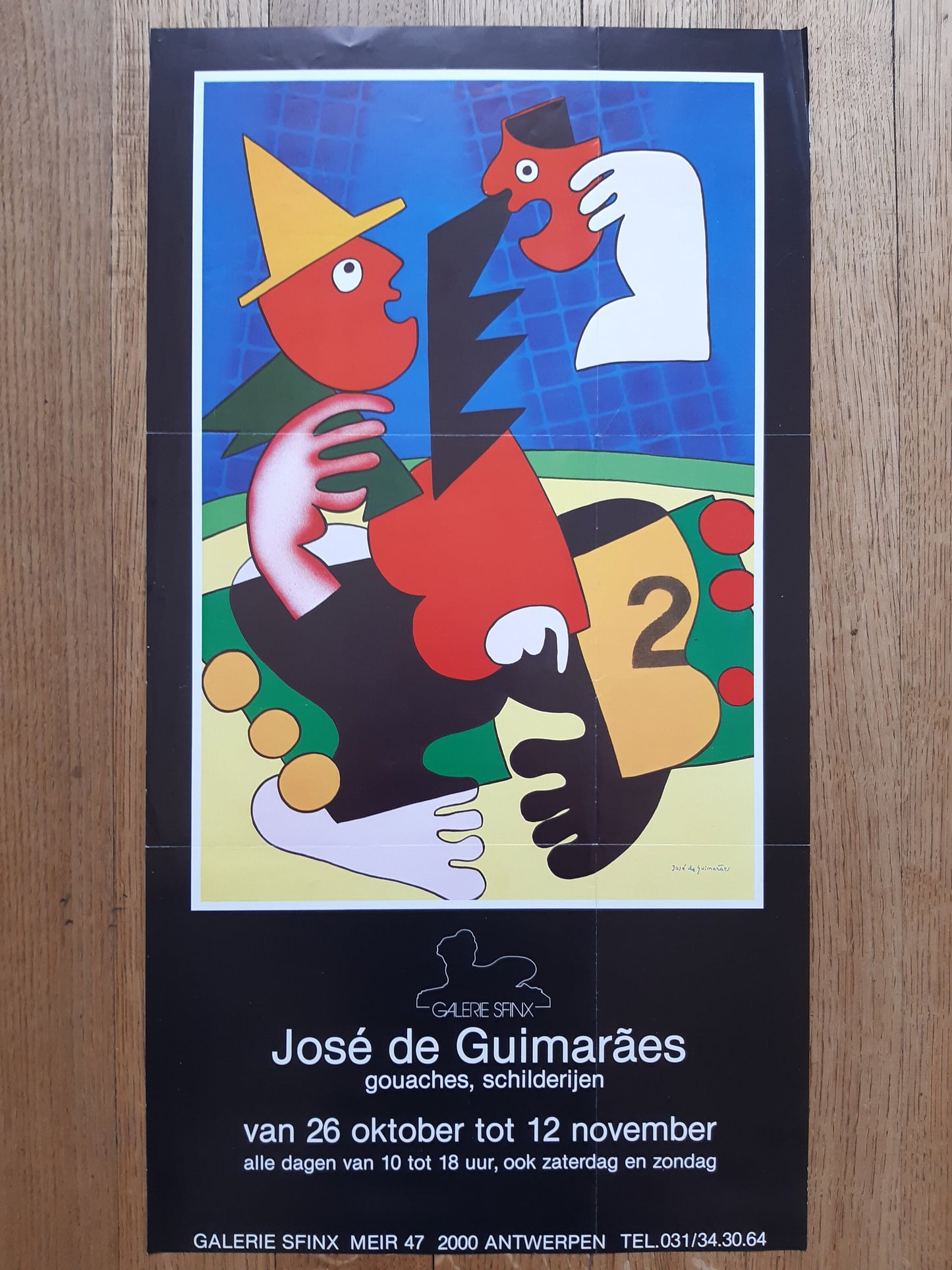 José de Guimaraes original art poster - 14.1"×26.2" (35.9×66.6cm)