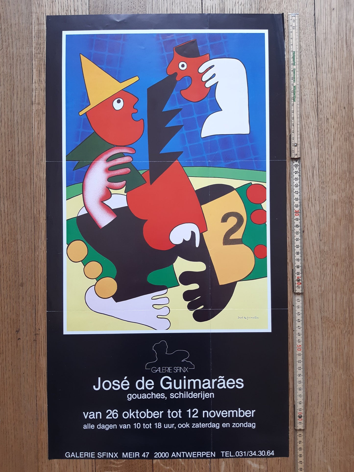 José de Guimaraes original art poster - 14.1"×26.2" (35.9×66.6cm)
