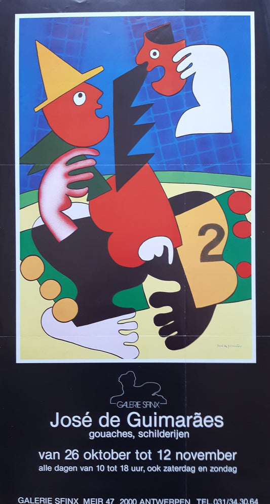 José de Guimaraes original art poster - 14.1"×26.2" (35.9×66.6cm)
