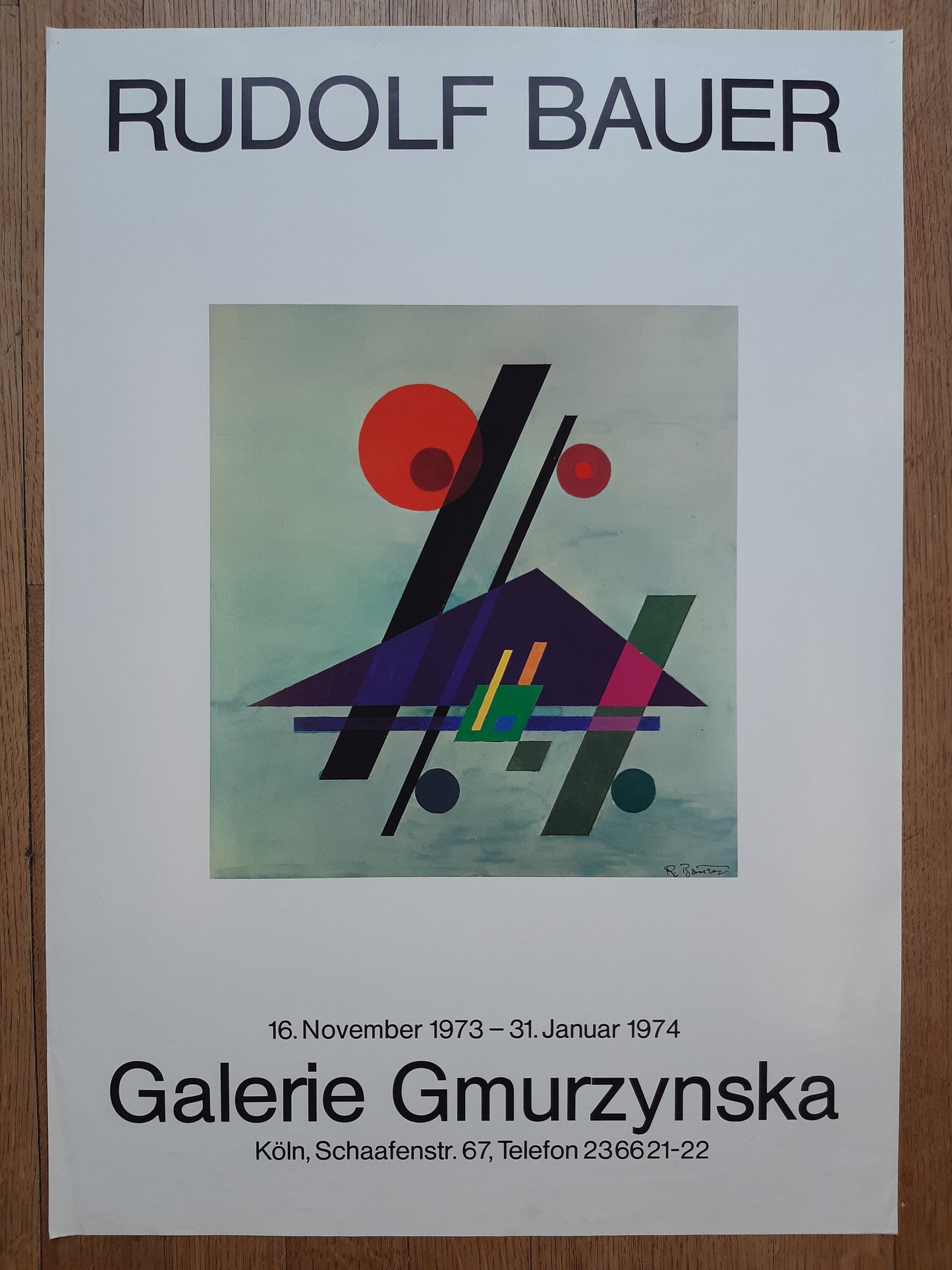 Rudolf Baur original art poster - 23.4"×33.1" (59.4×84cm)