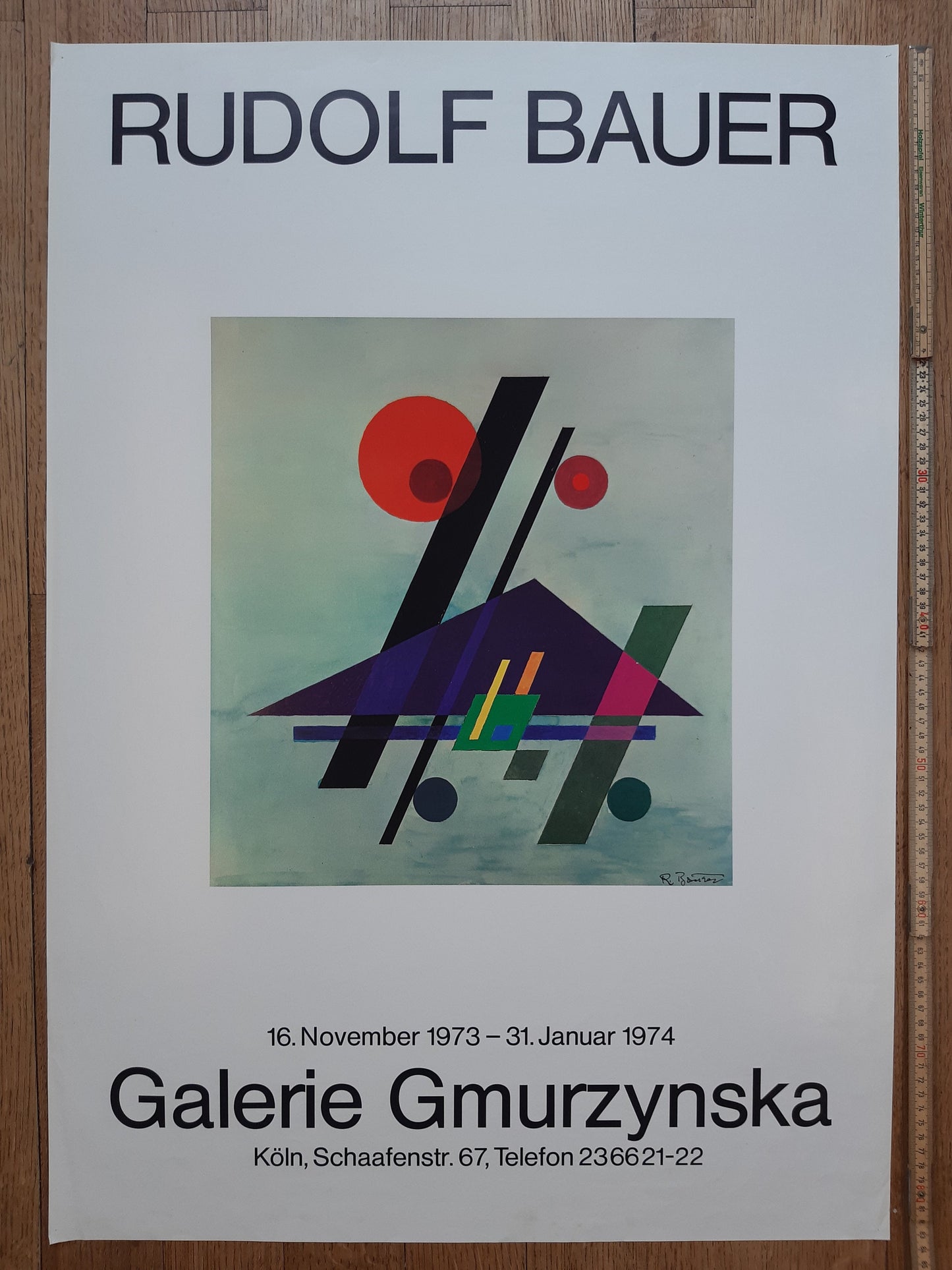 Rudolf Baur original art poster - 23.4"×33.1" (59.4×84cm)