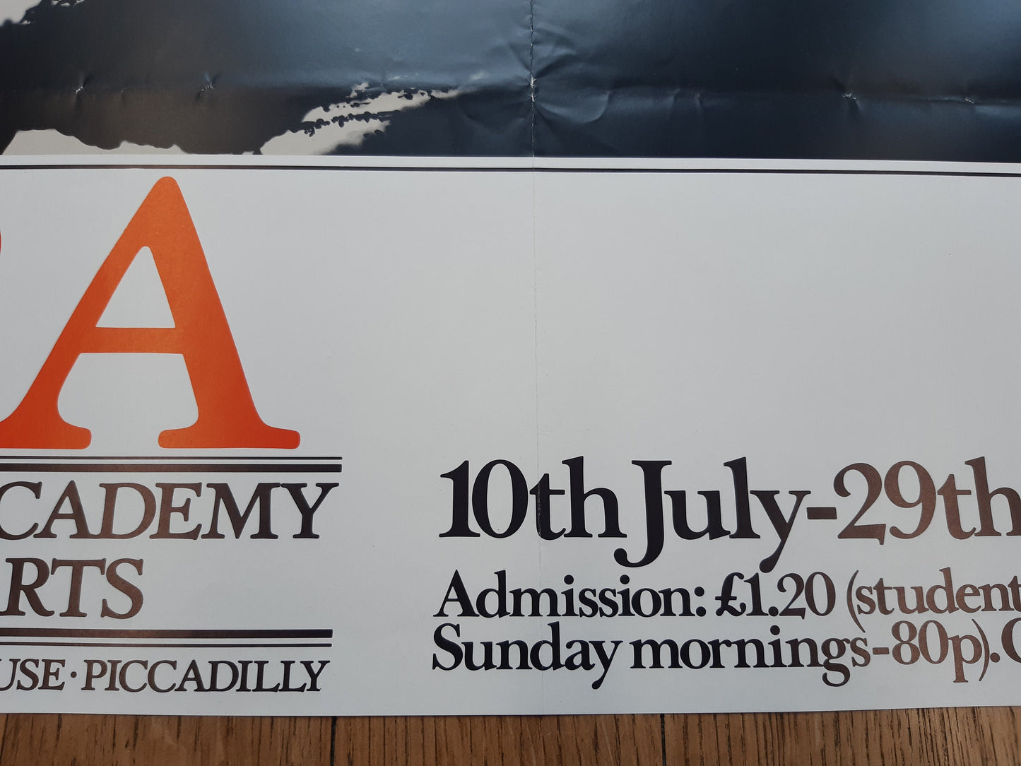Royal Academy original art poster folded - 20.0"×30.0" (50.9×76.1cm)