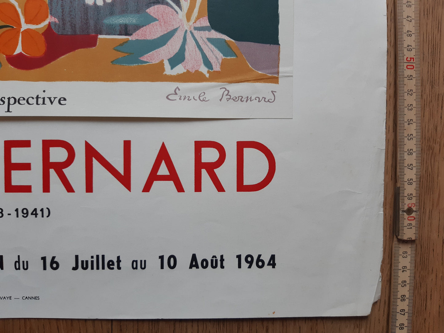 Emile Bernard original art poster - 20.1"×26.4" (51×67cm)