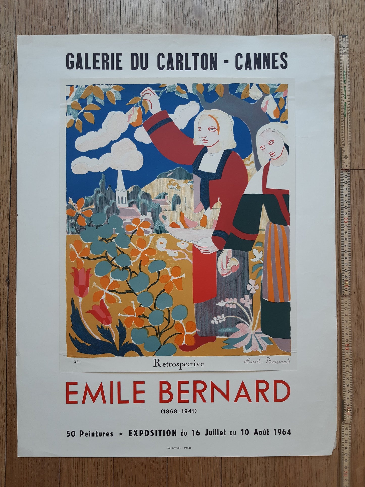 Emile Bernard original art poster - 20.1"×26.4" (51×67cm)