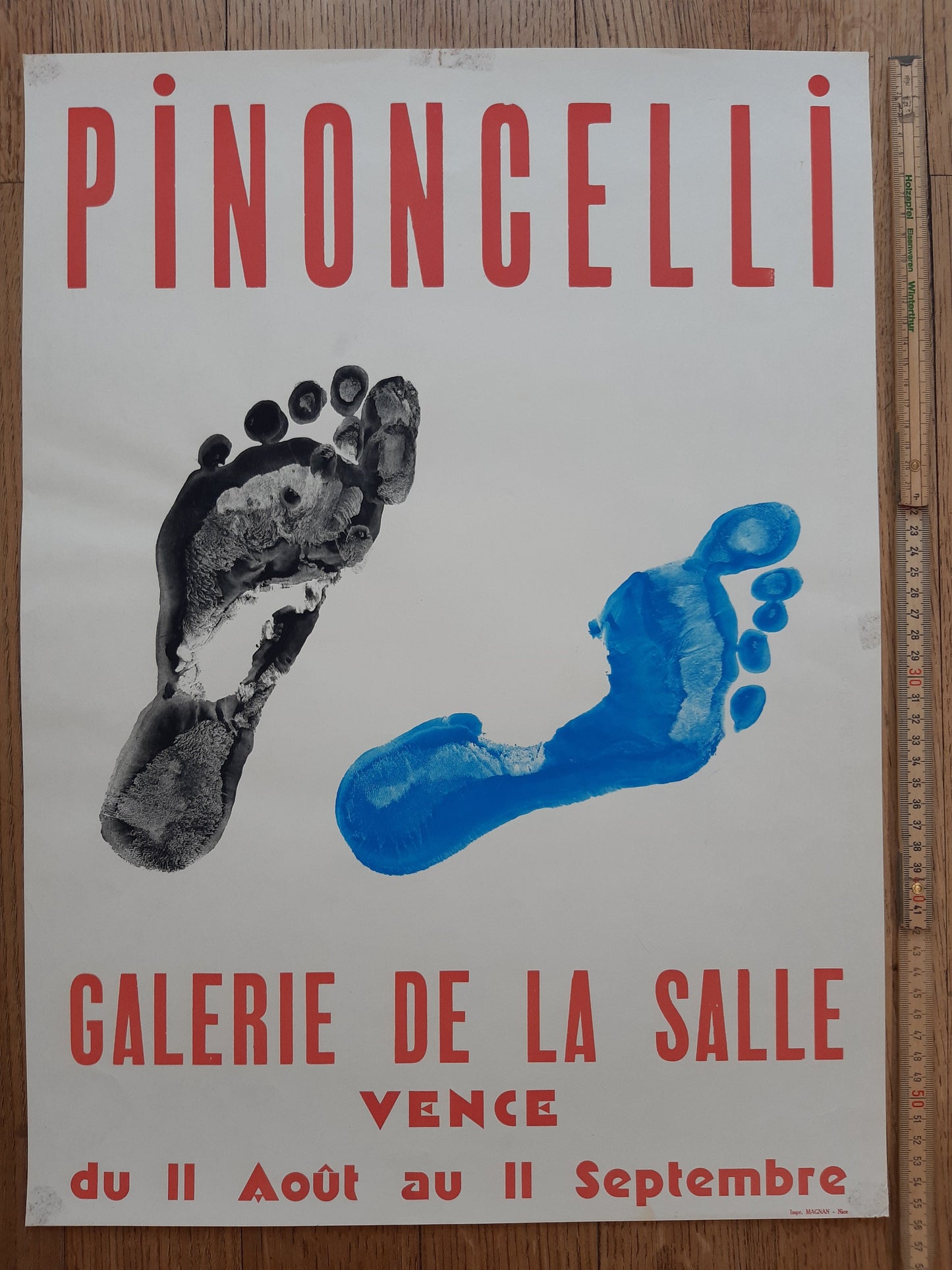 Pinoncelli original art poster - 16.2"×22.1" (41.2×56.1cm)