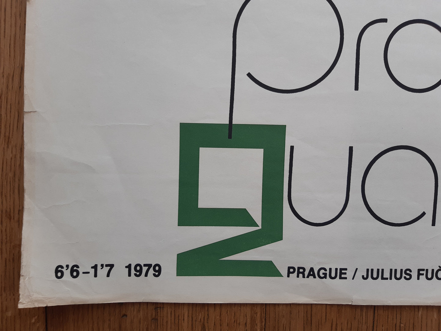 Prague quadrennial original art poster - 28.1"×38.4" (71.5×97.5cm)