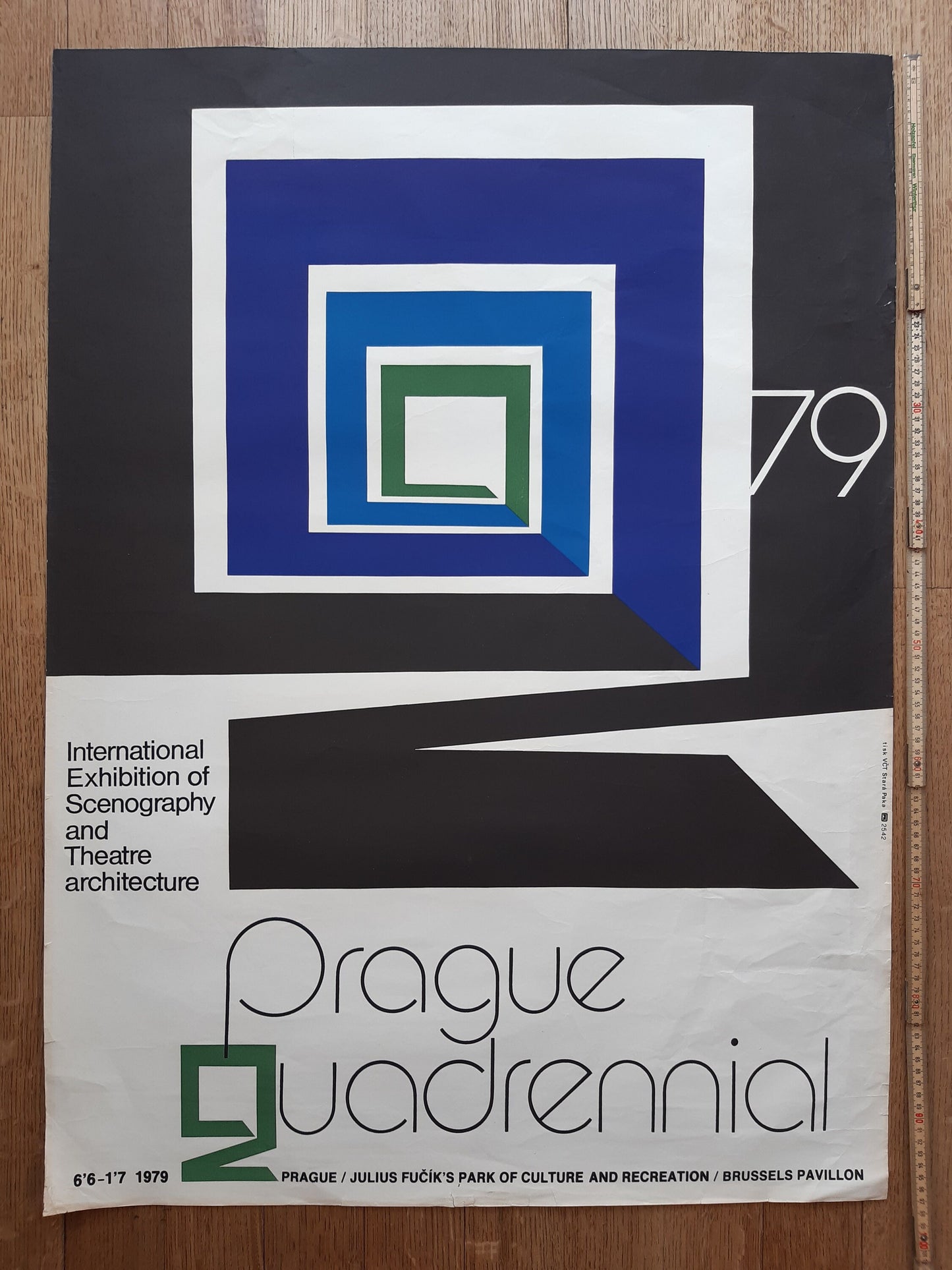 Prague quadrennial original art poster - 28.1"×38.4" (71.5×97.5cm)