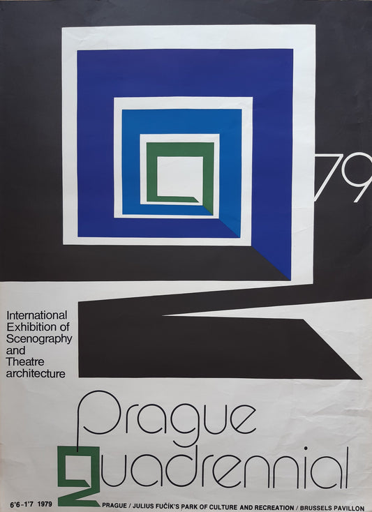 Prague quadrennial original art poster - 28.1"×38.4" (71.5×97.5cm)