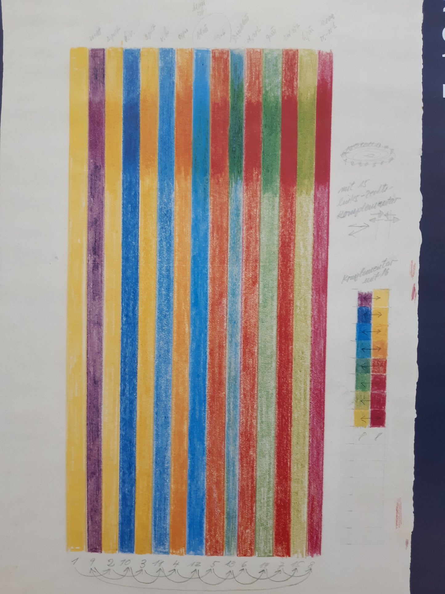 Richard paul Lohse original art poster - 23.4"×33.1" (59.5×84cm)