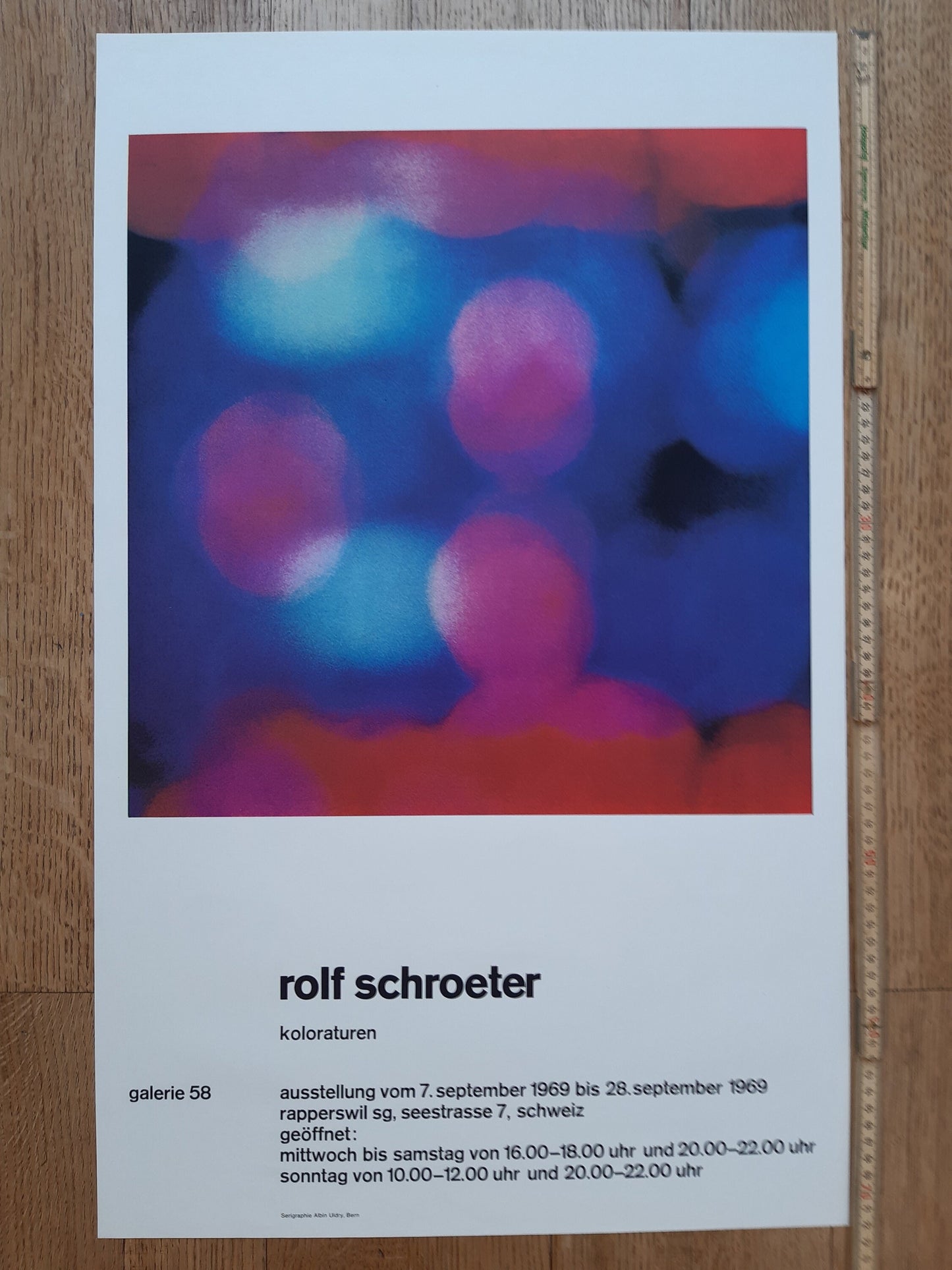 Rolf Schroeter original art poster - 17.8"×28.5" (45.2×72.5cm)