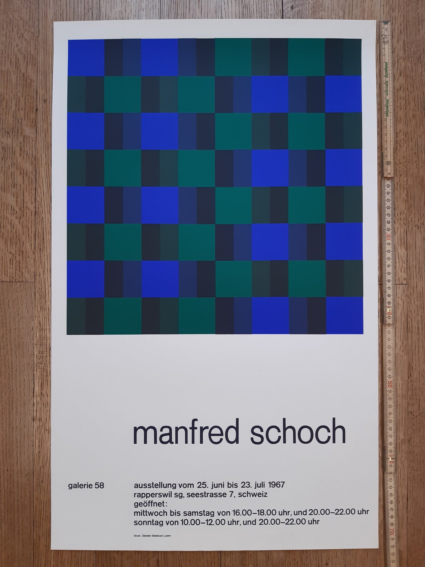 Manfred Schoch original art poster - 17.5"×28.4" (44.5×72.2cm)