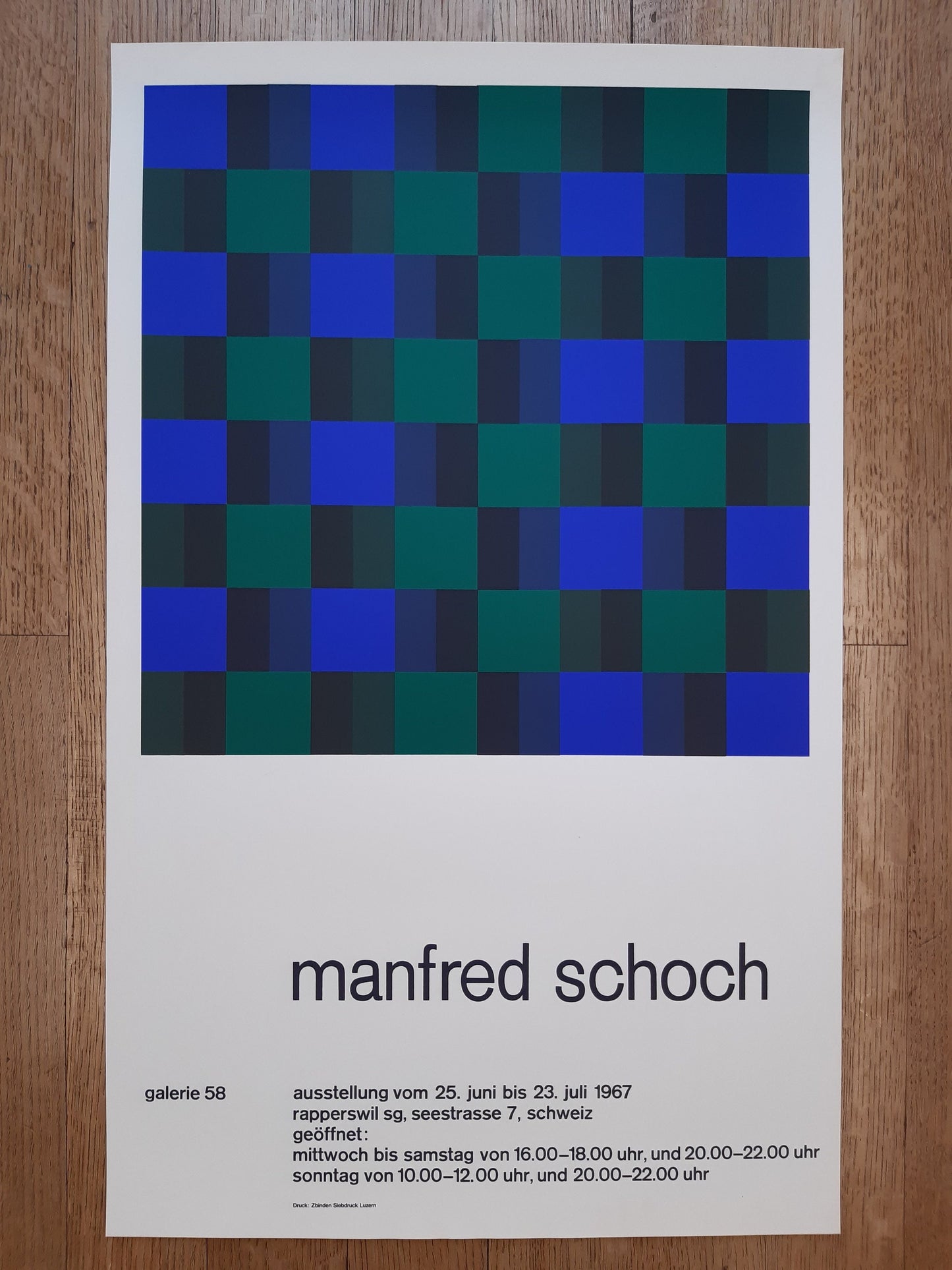 Manfred Schoch original art poster - 17.5"×28.4" (44.5×72.2cm)
