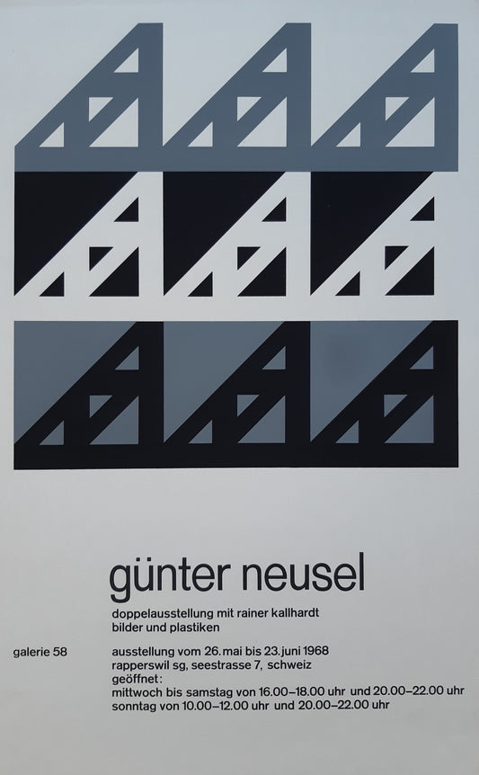 Günter Neusel original art poster - 17.7"×28.3" (45×71.8cm)