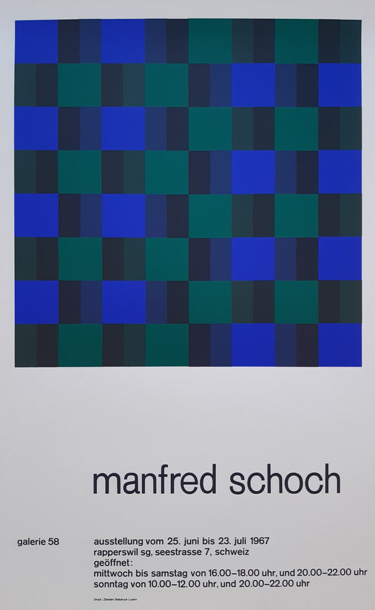 Manfred Schoch original art poster - 17.5"×28.4" (44.5×72.2cm)