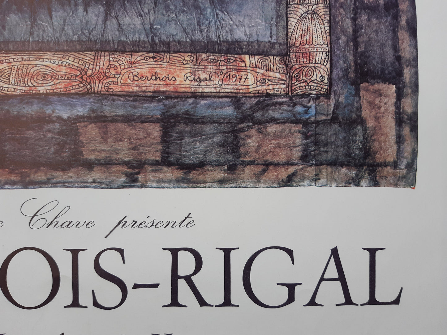 Berthois Rigal original art poster - 19.7"×28.7" (50×73cm)