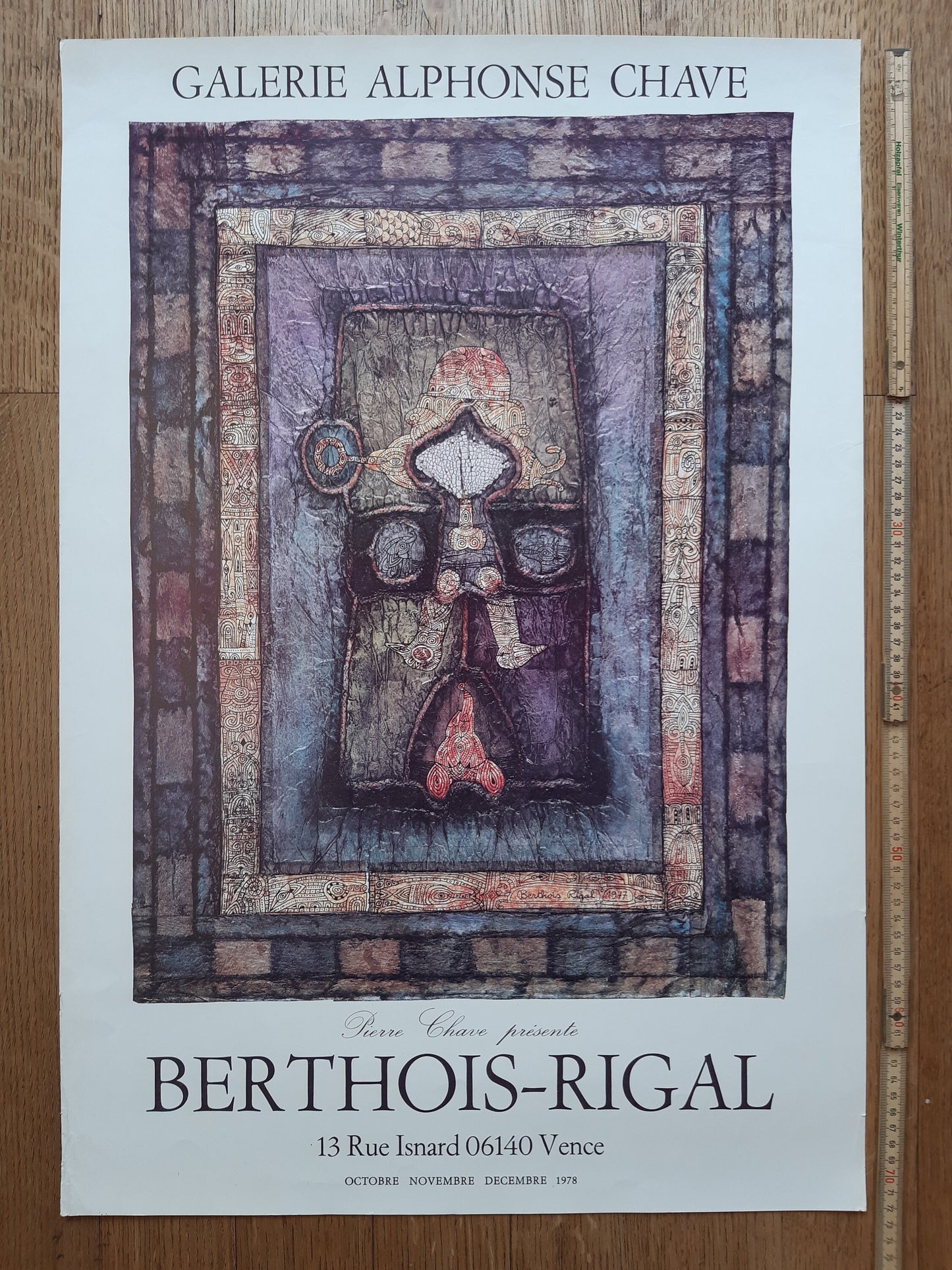 Berthois Rigal original art poster - 19.7"×28.7" (50×73cm)