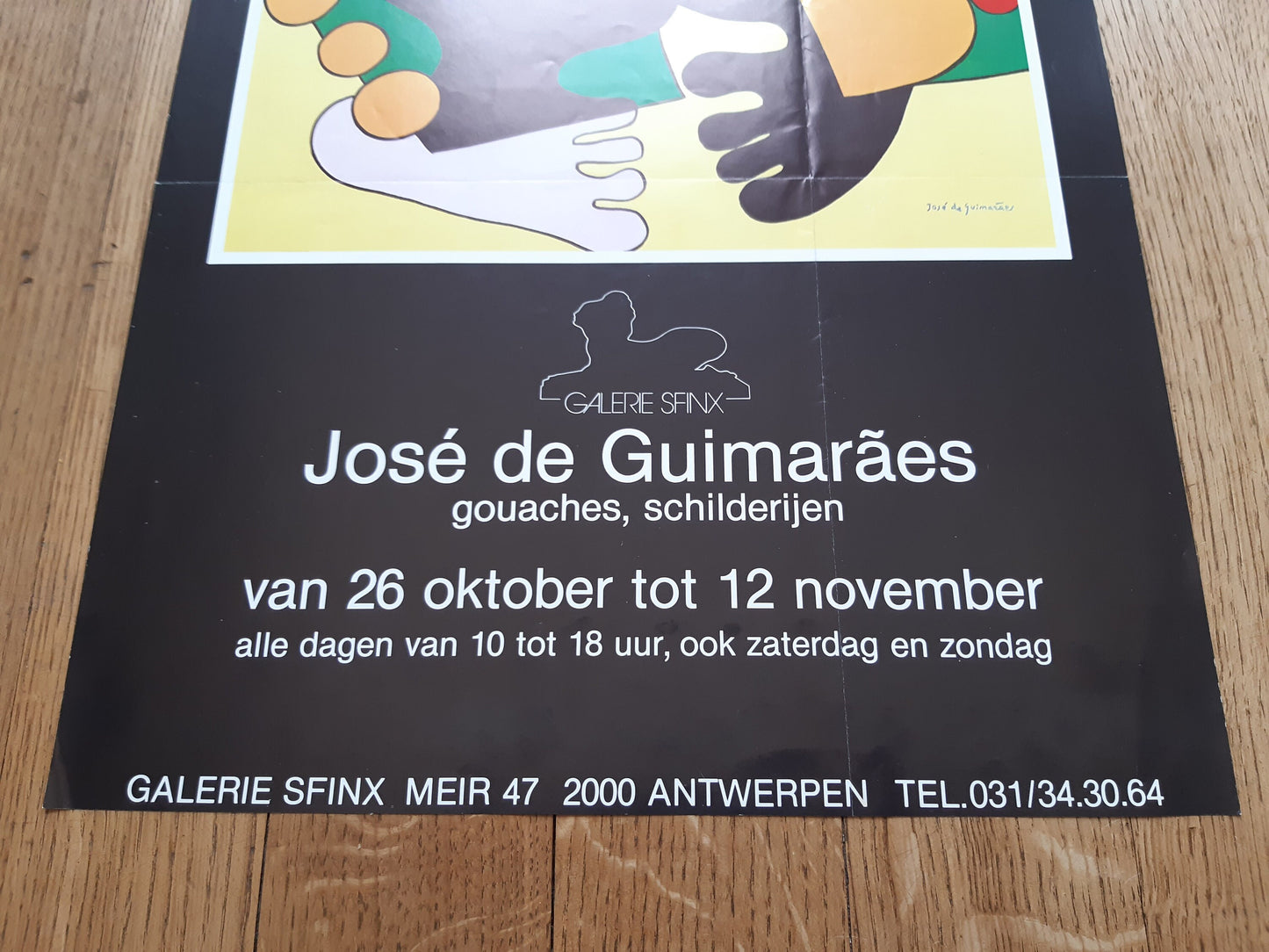 José de Guimaraes original art poster - 14.1"×26.2" (35.9×66.6cm)