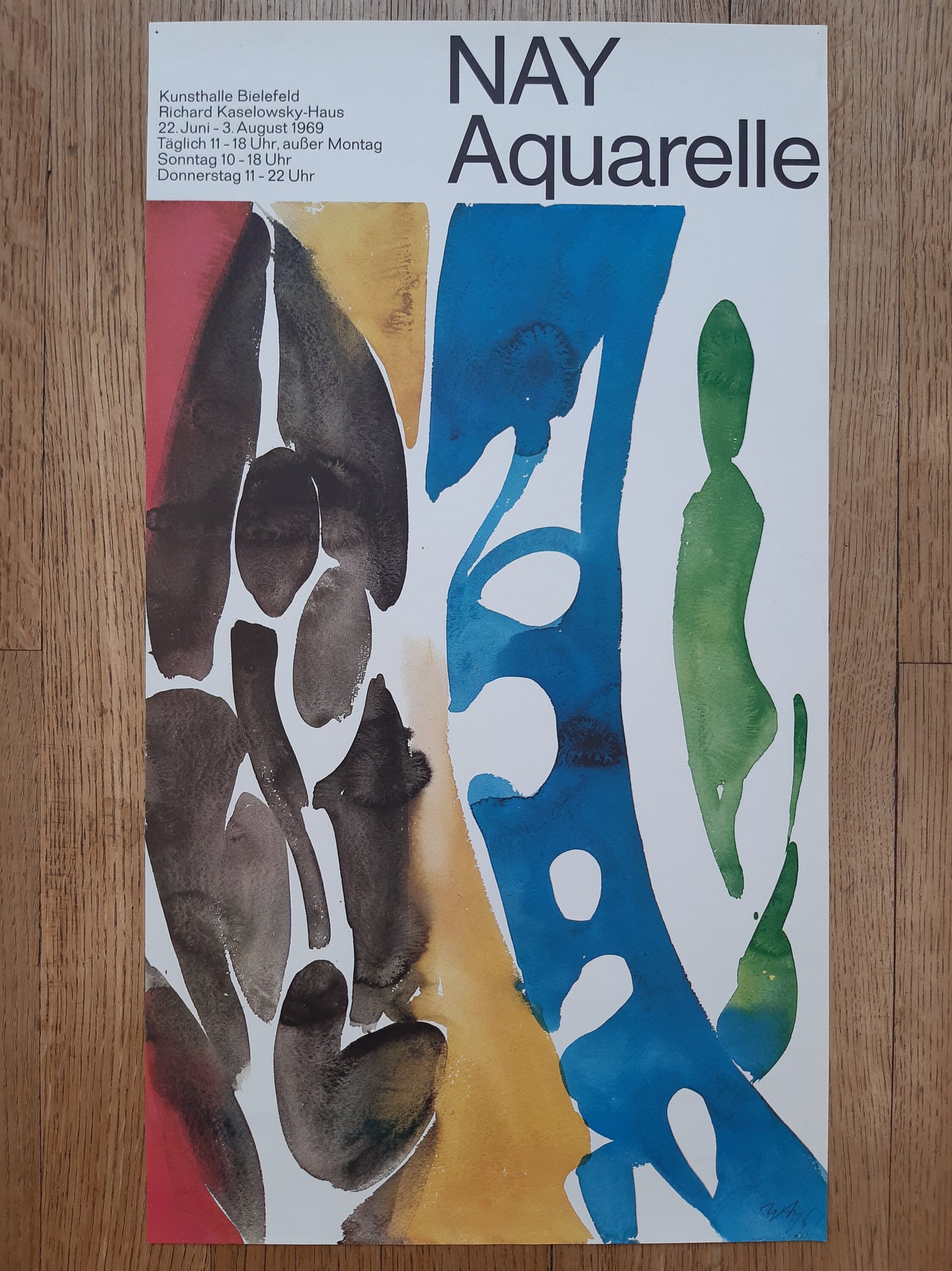 Ernst Nay original art poster - 13.4"×24.0" (34×61cm)