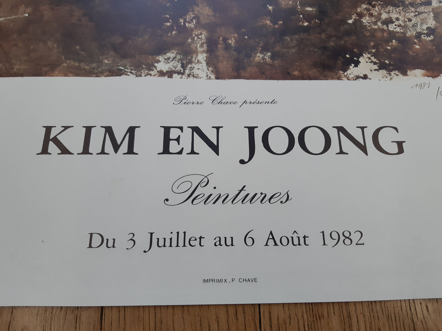 Kim en Joong original art poster - 21.0"×27.6" (53.4×70cm)