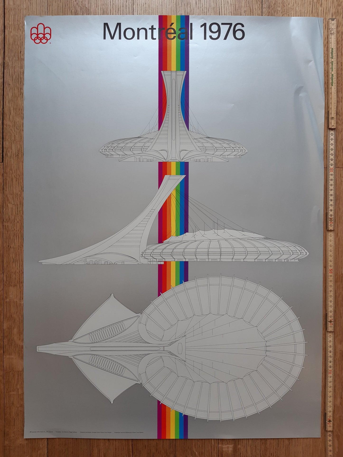 Montreal 76 original art poster - 23.4"×33.1" (59.4×84cm)