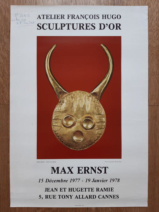 Max Ernst original art poster signed - 17.7"×25.8" (45×65.5cm)