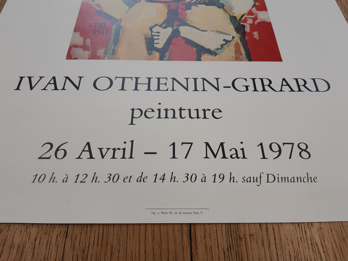 Ivan Othenin-Girard original art poster - 15.6"×22.8" (39.5×58cm)