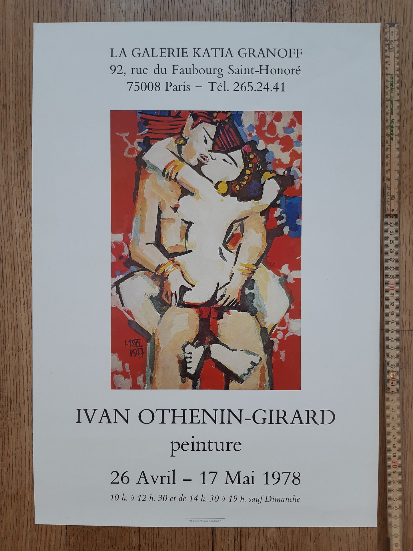 Ivan Othenin-Girard original art poster - 15.6"×22.8" (39.5×58cm)