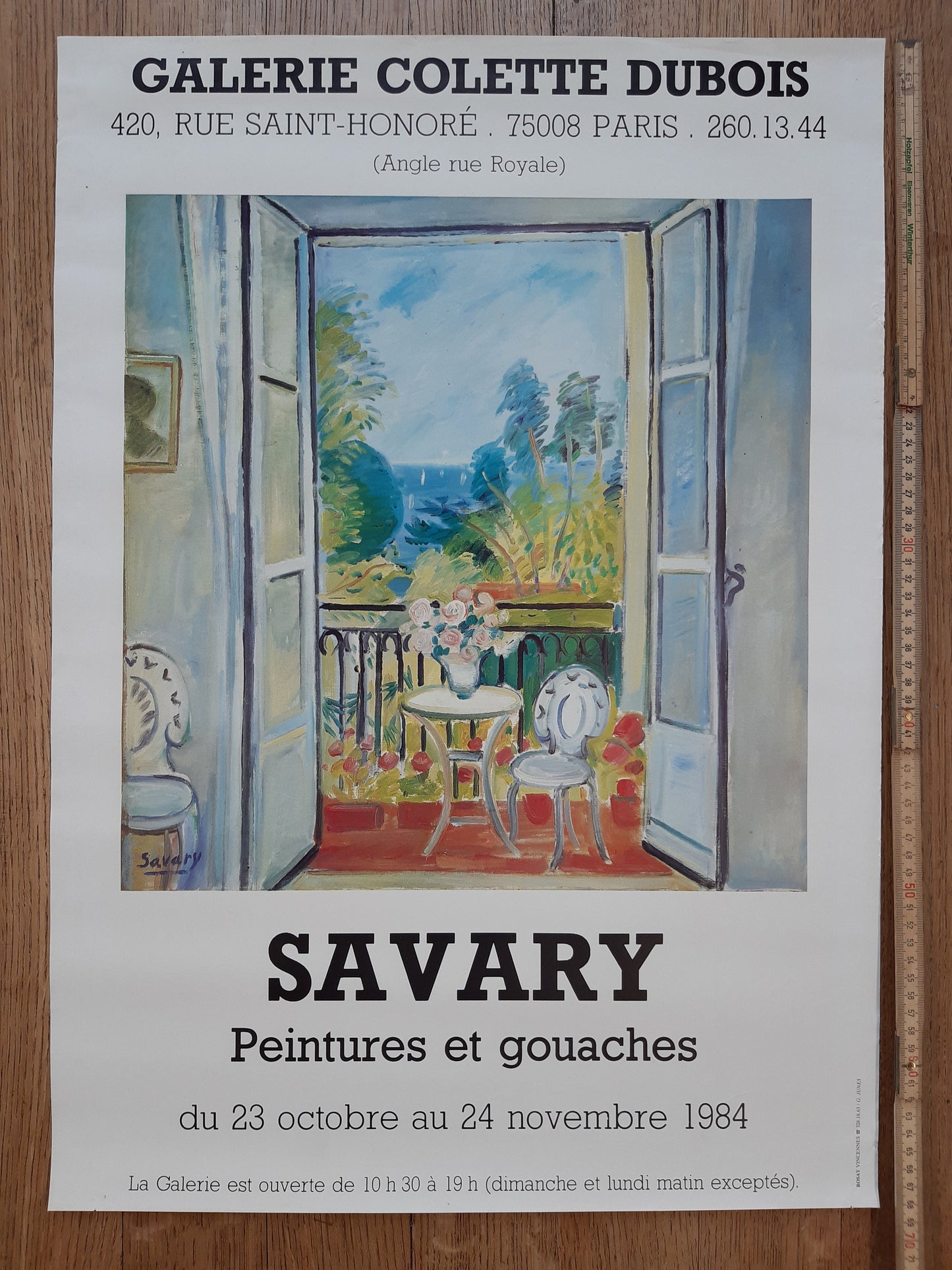 Savary original art poster - 17.7"×27.2" (45×69cm)