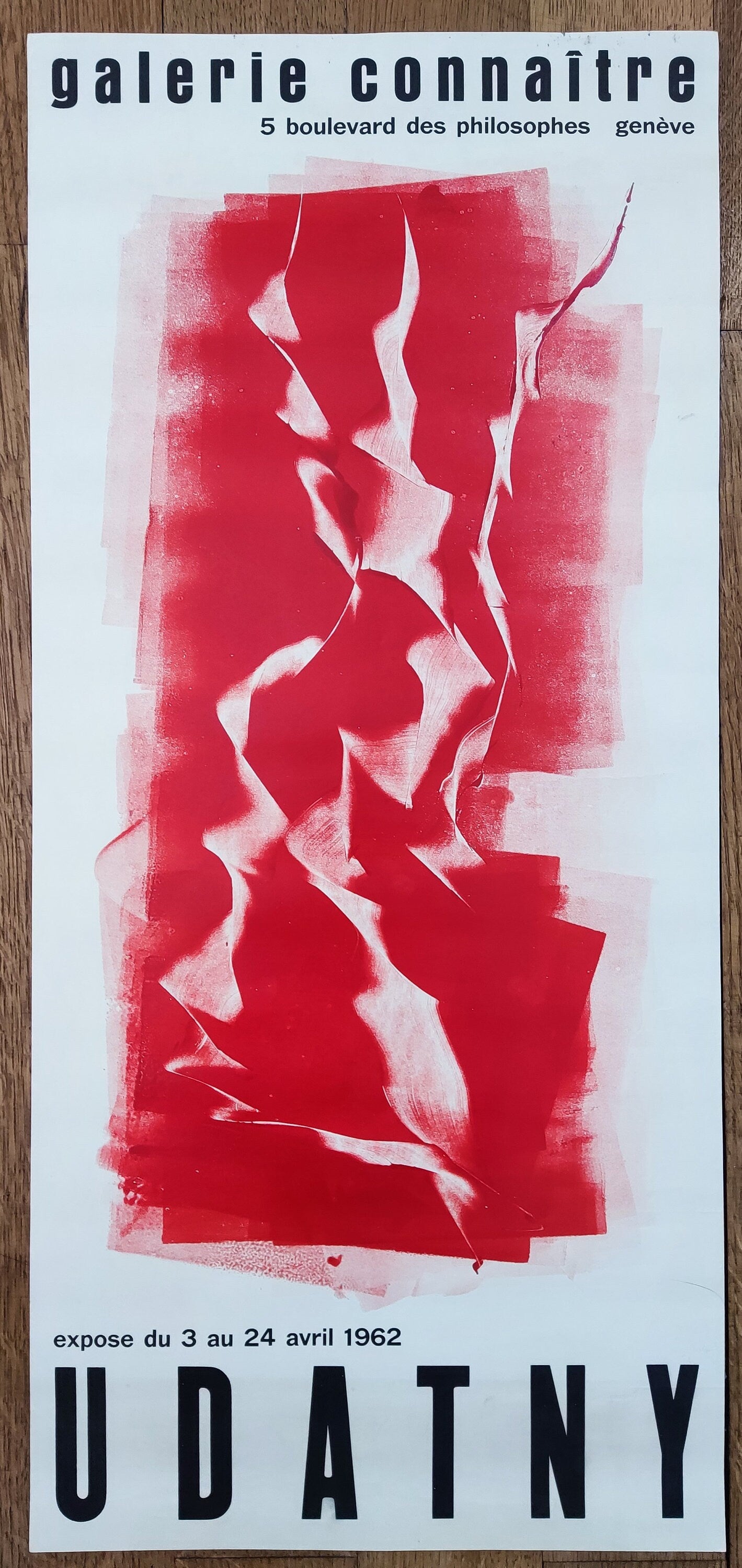 Vladimir Udatny original art poster - 12.6"×27.6" (32×70cm)