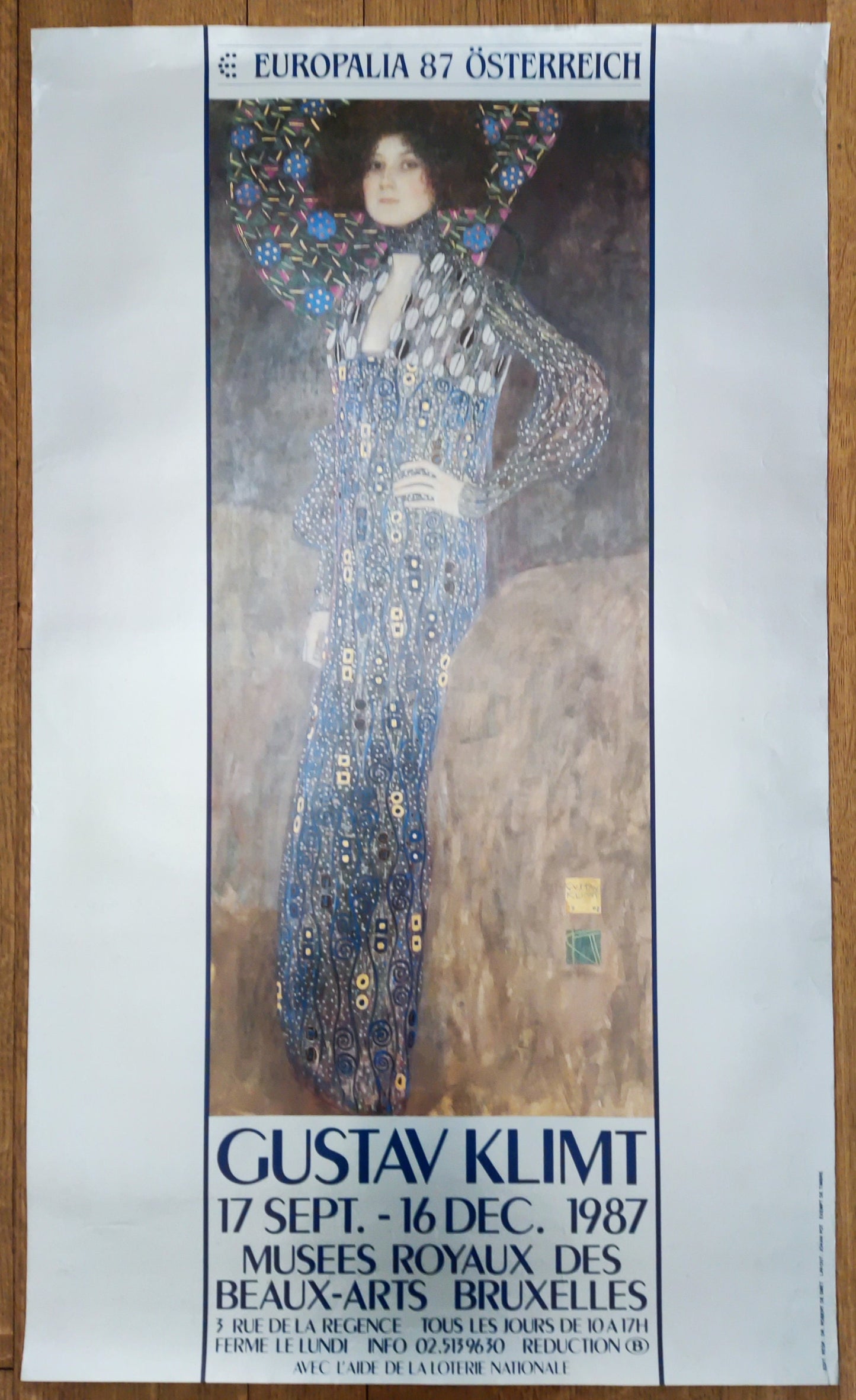 Gustav Klimt original art poster - 23.0"×38.7" (58.5×98.4cm)