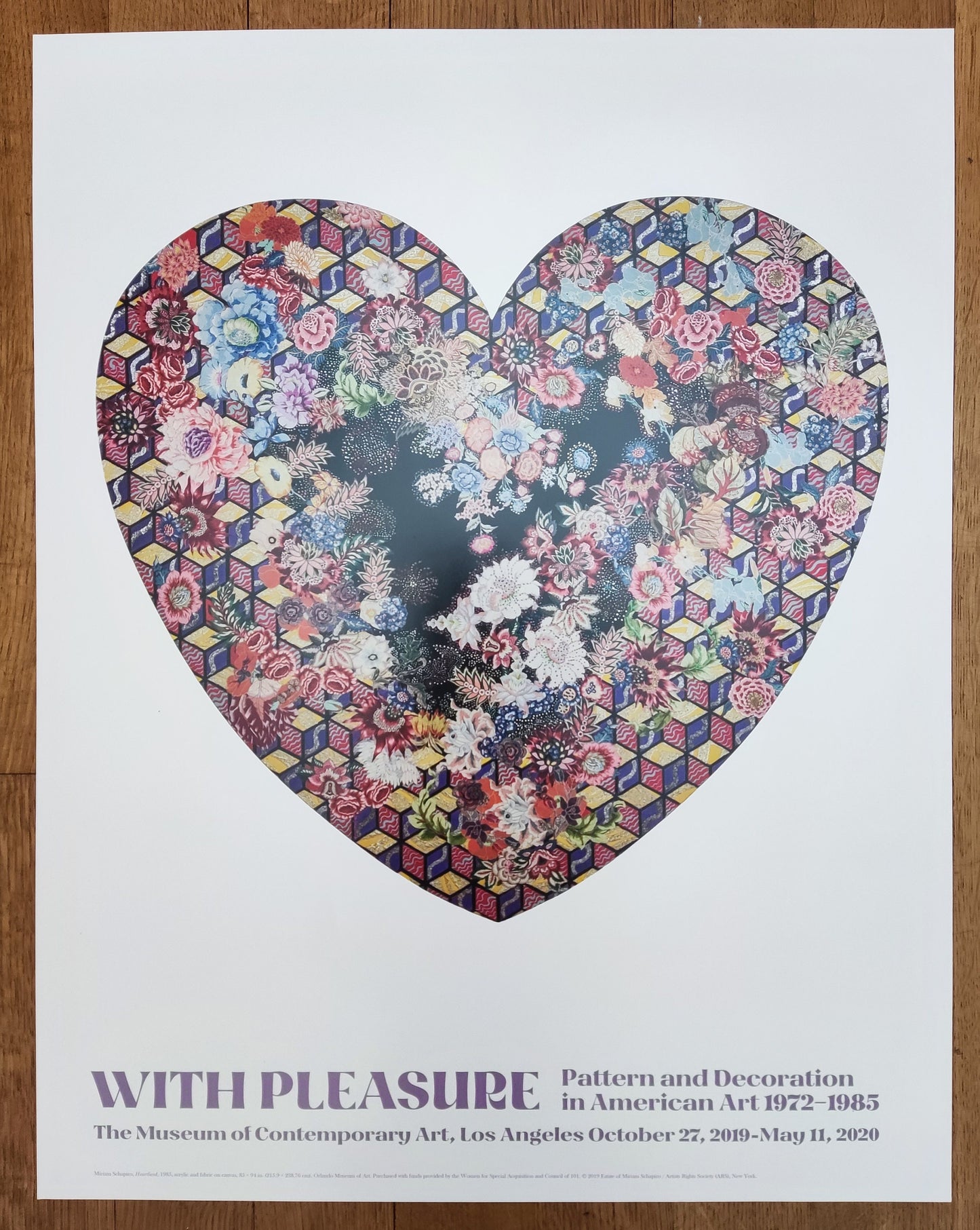 Miriam Schapiro original art poster - 28.0"×35.0" (71.2×88.8cm)