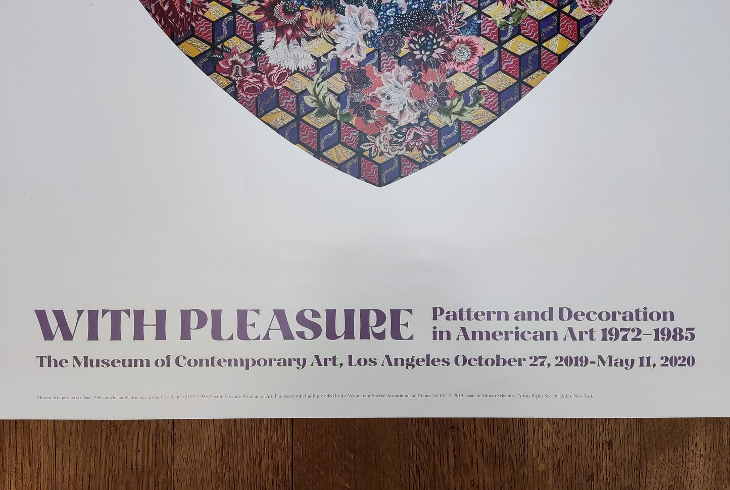 Miriam Schapiro original art poster - 28.0"×35.0" (71.2×88.8cm)