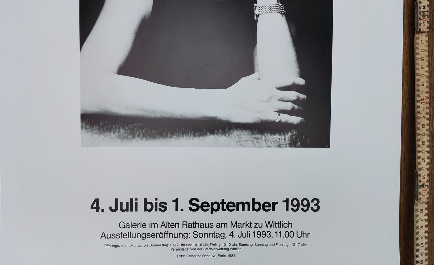 Alice Springs vintage photo poster featuring Catherine Deneuve used - 18.9"×27.6" (48×70cm)