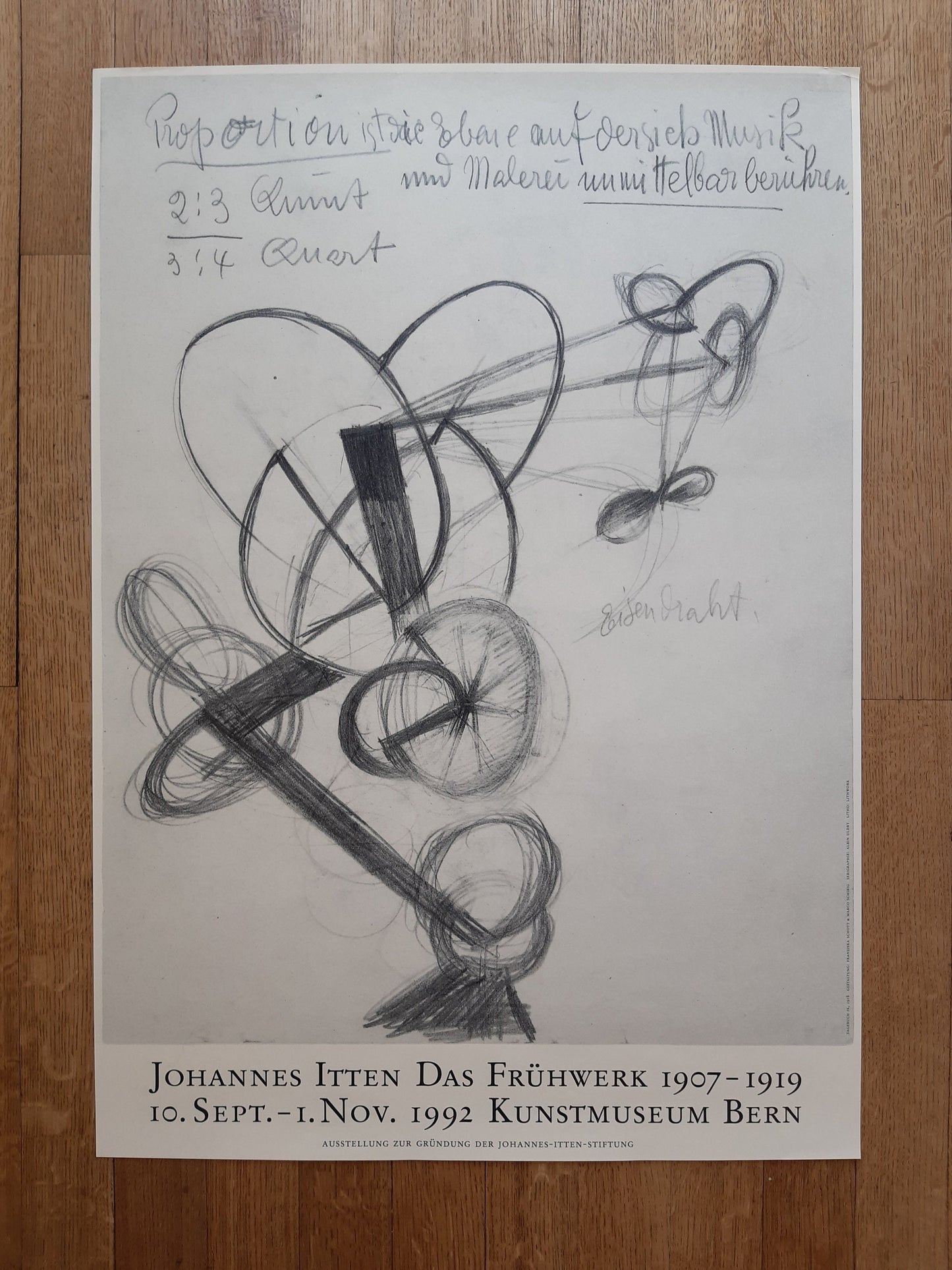 Johannes Itten original art poster - 27.6"×39.4" (70×100cm)