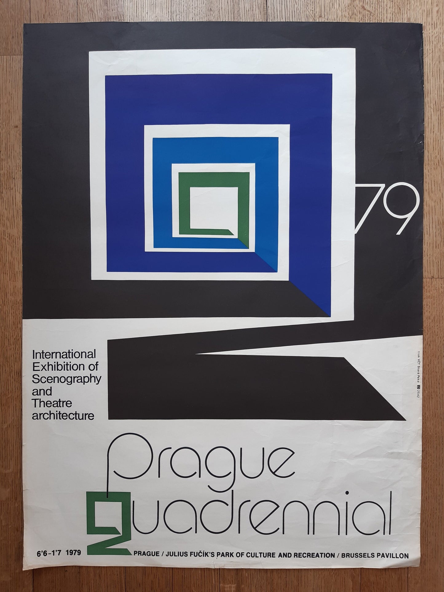 Prague quadrennial original art poster - 28.1"×38.4" (71.5×97.5cm)