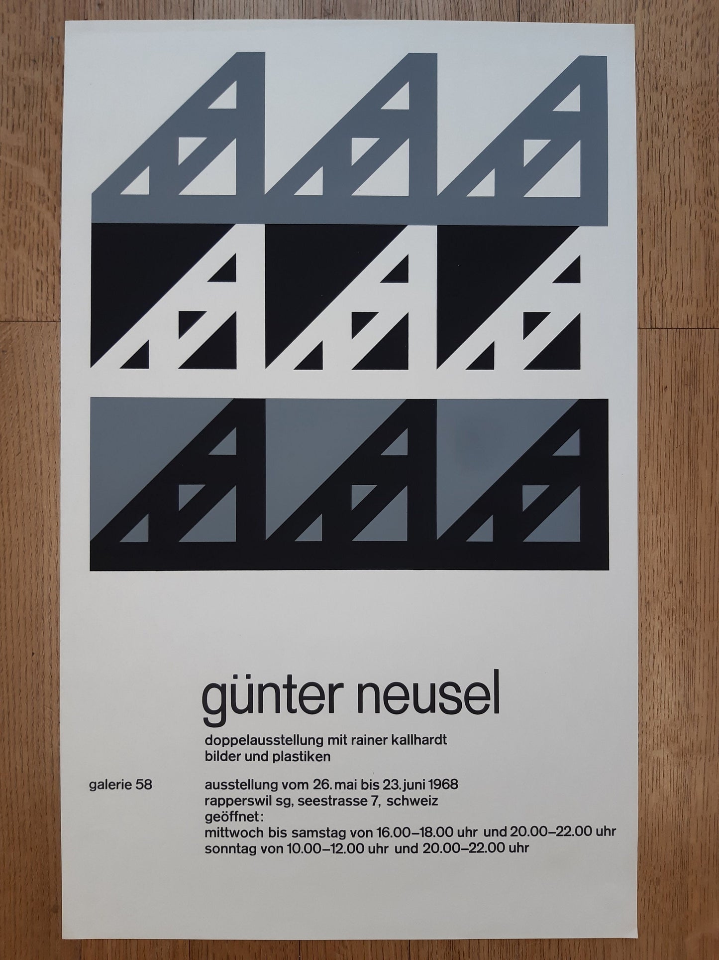 Günter Neusel original art poster - 17.7"×28.3" (45×71.8cm)