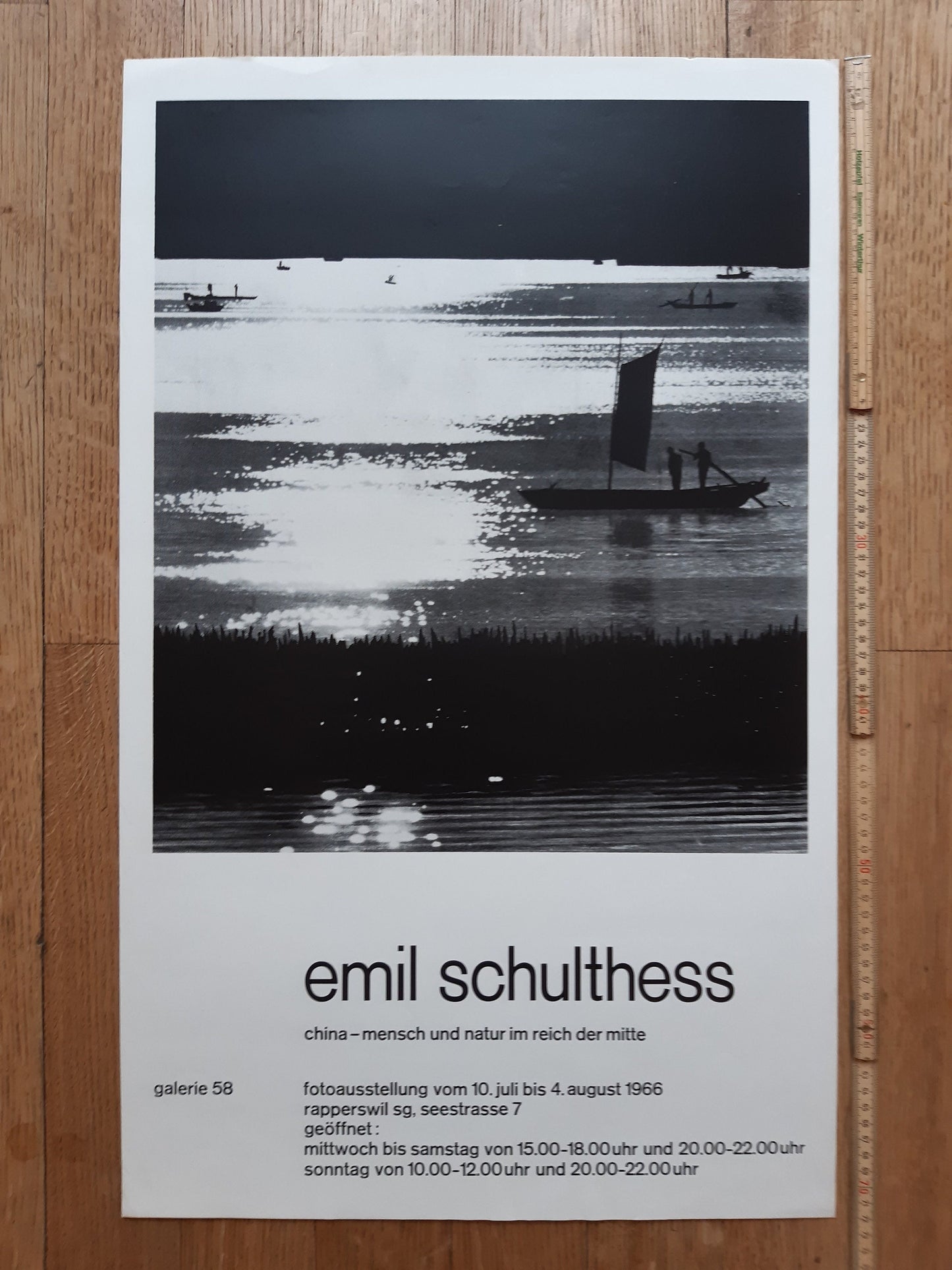 Emil Schulthess original art poster - 17.7"×28.5" (45×72.3cm)