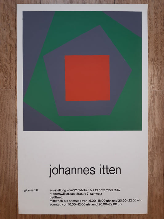 Johannes Itten original art poster - 20.1"×30.0" (51×76.2cm)