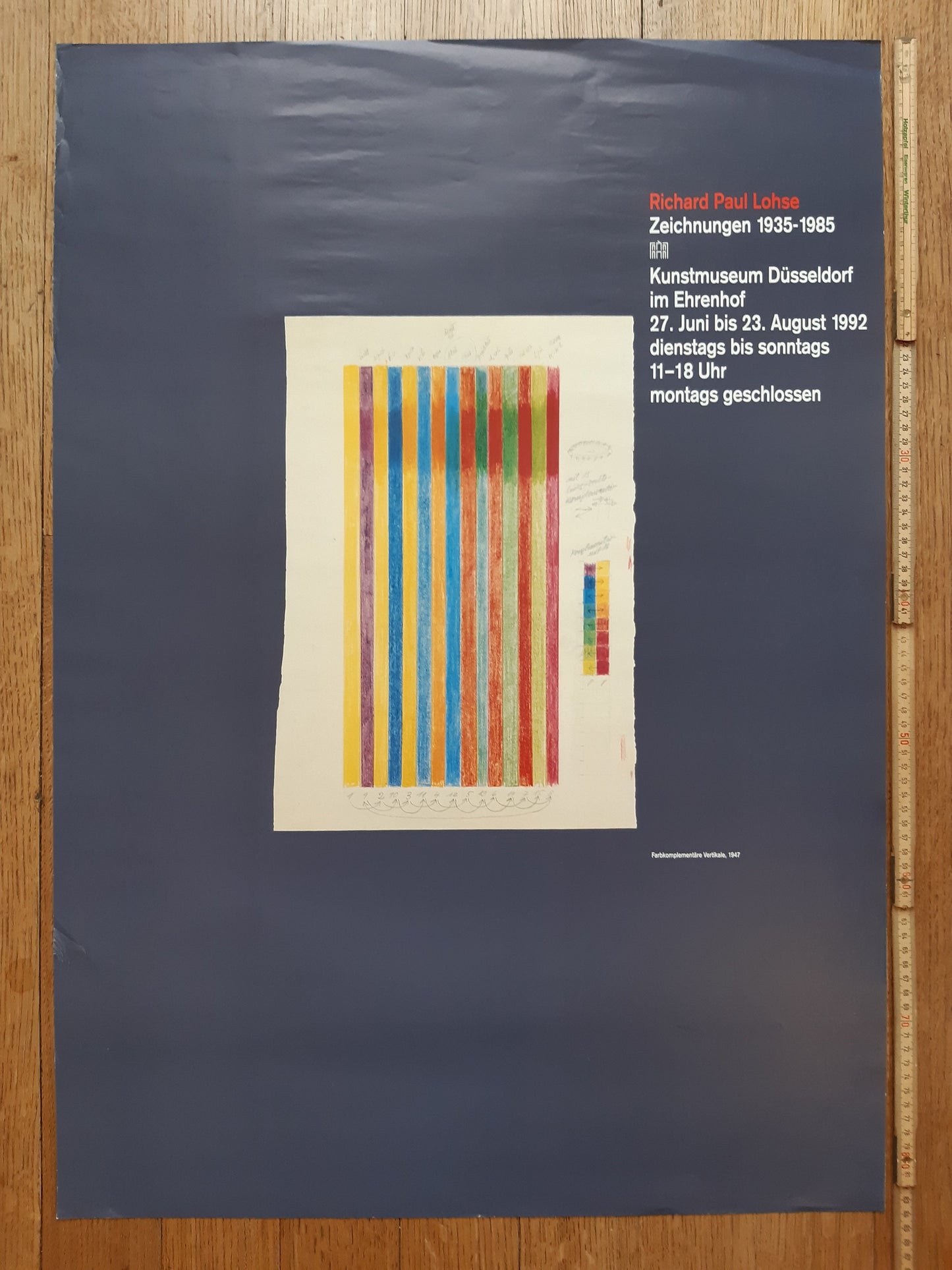 Richard paul Lohse original art poster - 23.4"×33.1" (59.5×84cm)
