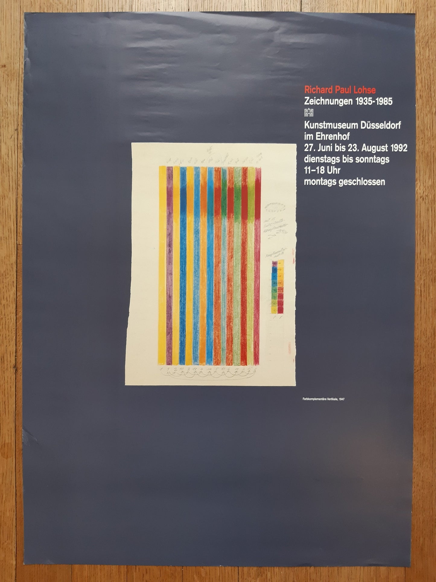 Richard paul Lohse original art poster - 23.4"×33.1" (59.5×84cm)