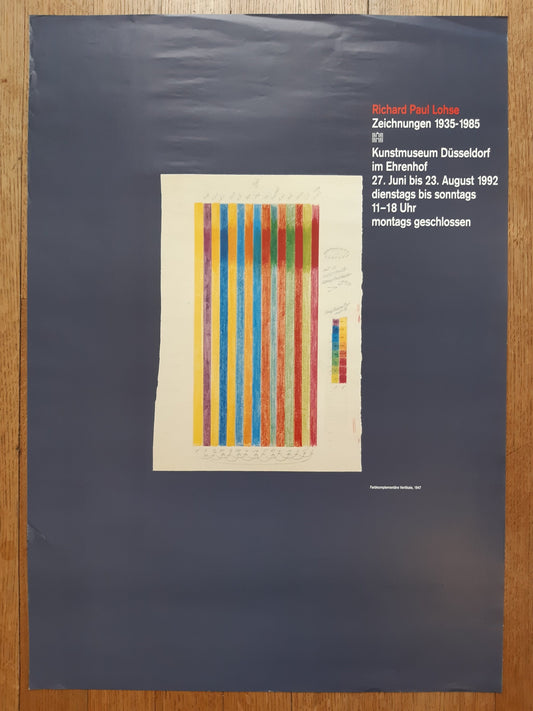 Richard paul Lohse original art poster - 23.4"×33.1" (59.5×84cm)