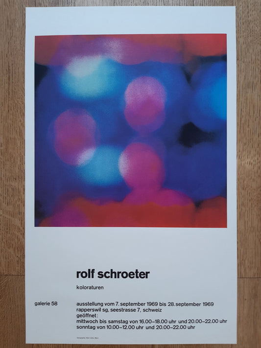 Rolf Schroeter original art poster - 17.8"×28.5" (45.2×72.5cm)