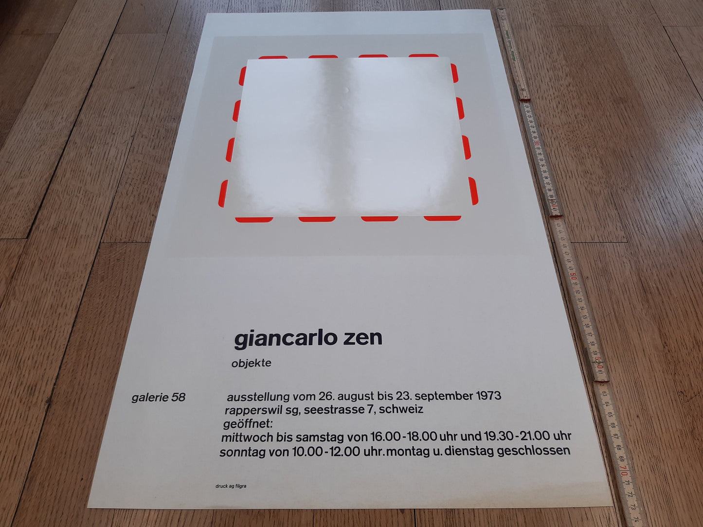 Giancarlo Zen original art poster - 17.7"×28.7" (45×73cm)