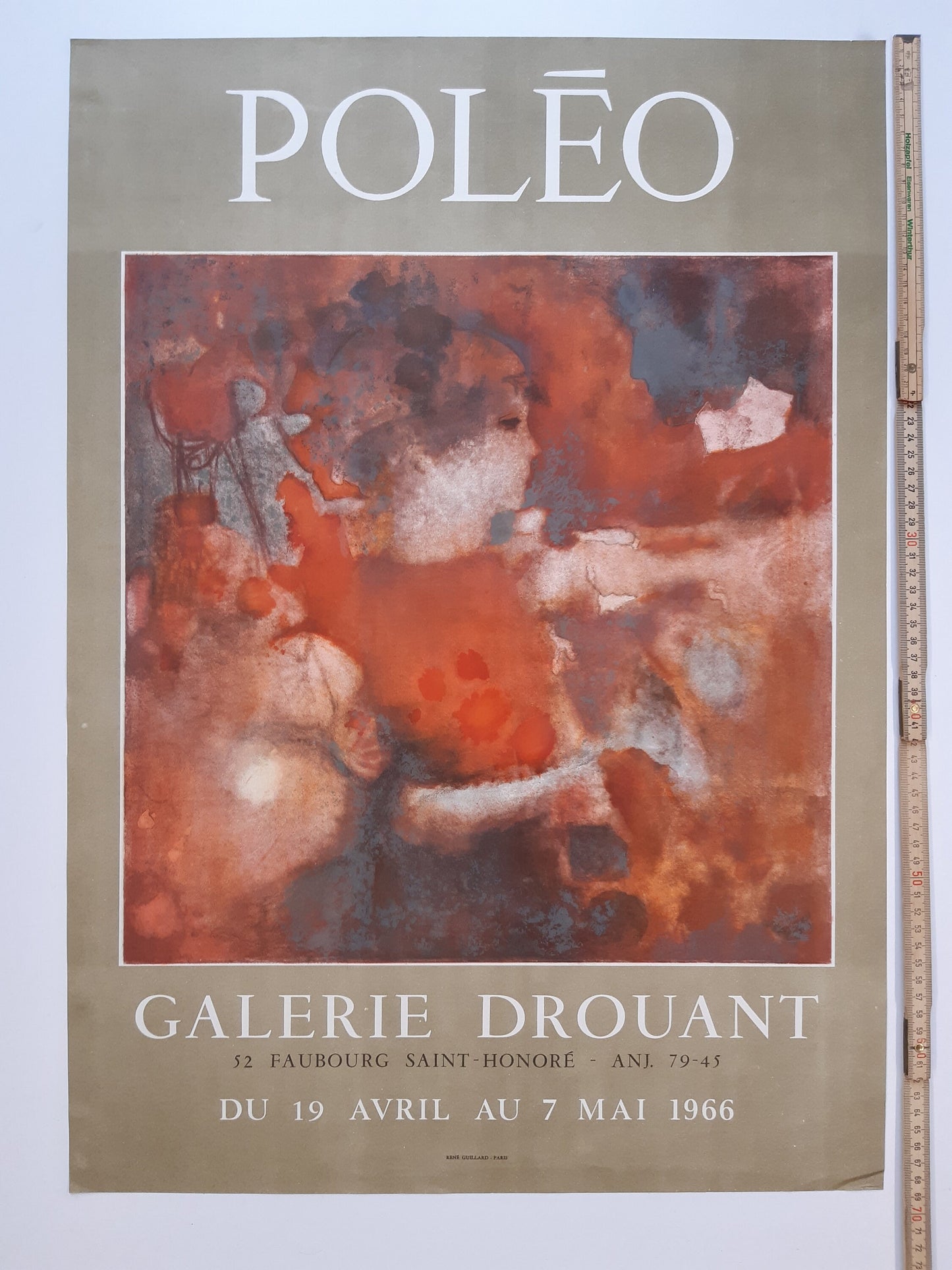 Poléo original art poster - 19.1"×27.2" (48.5×69cm)