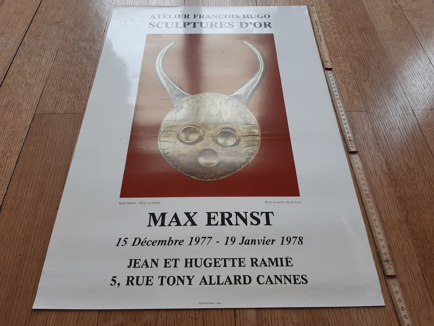 Max Ernst original art poster signed - 17.7"×25.8" (45×65.5cm)
