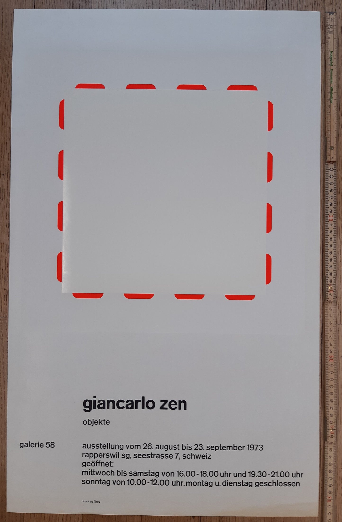 Giancarlo Zen original art poster - 17.7"×28.7" (45×73cm)