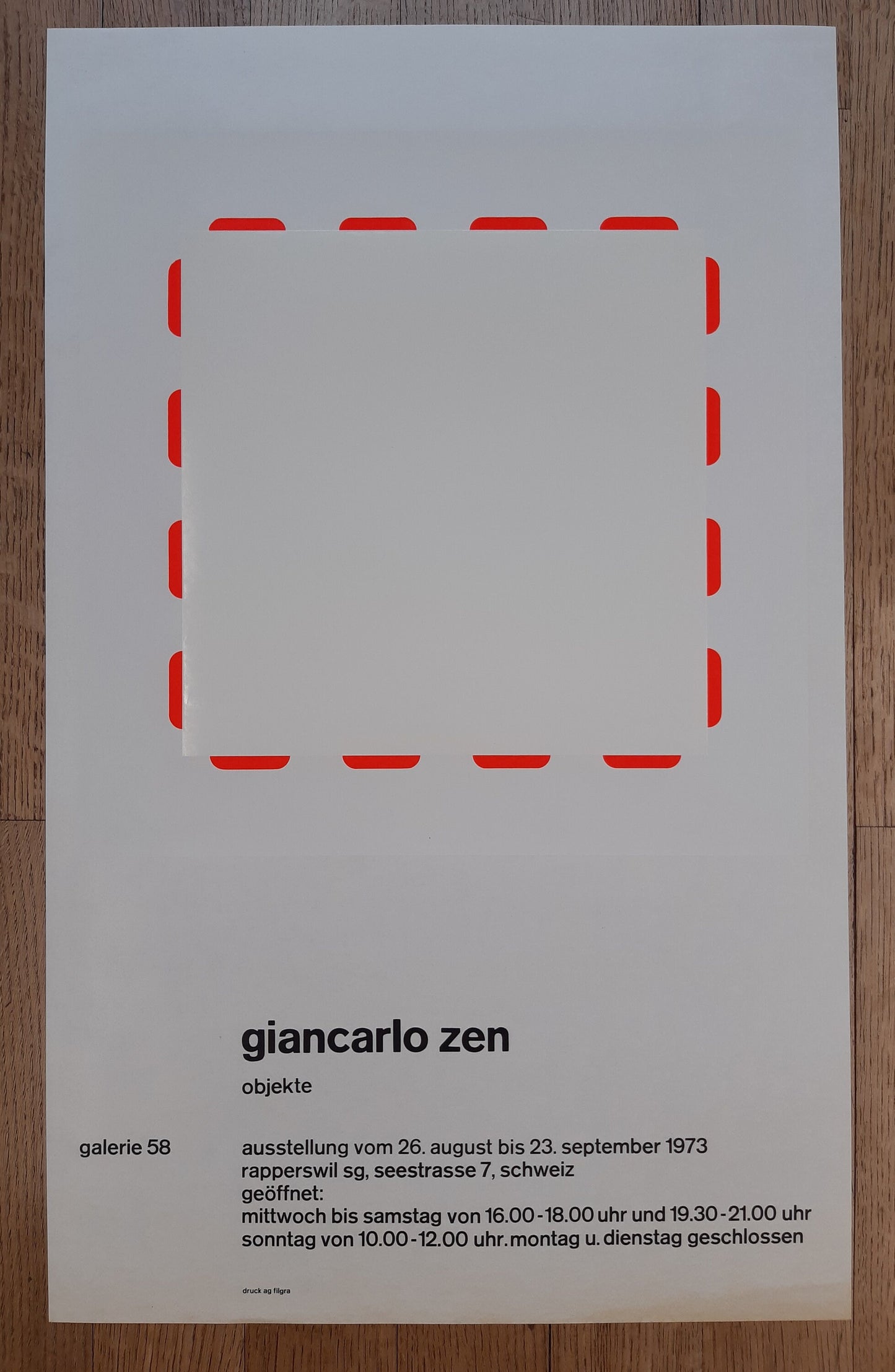 Giancarlo Zen original art poster - 17.7"×28.7" (45×73cm)